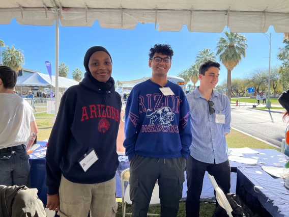 PSIO students at the Festival of Books